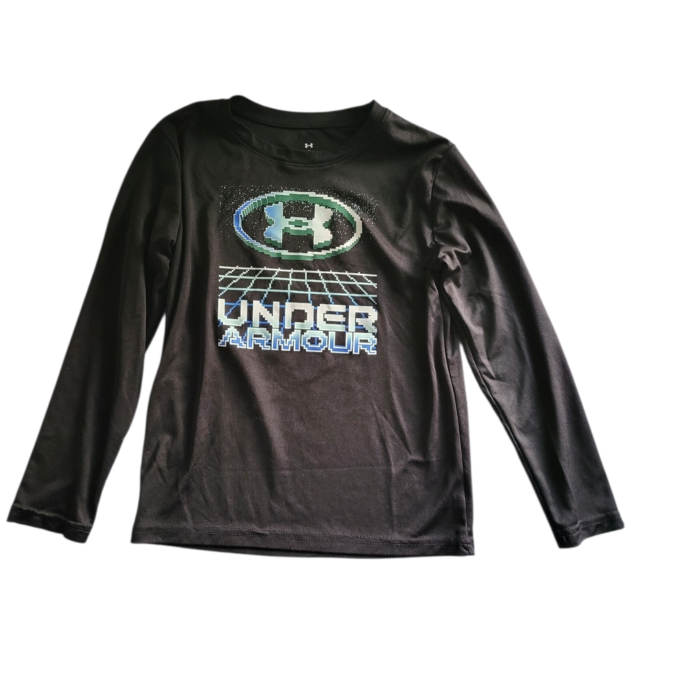 ๐ฅ 2 Under Armour Boys Size 7 Graphic Performance Tees - Picture 3 of 5